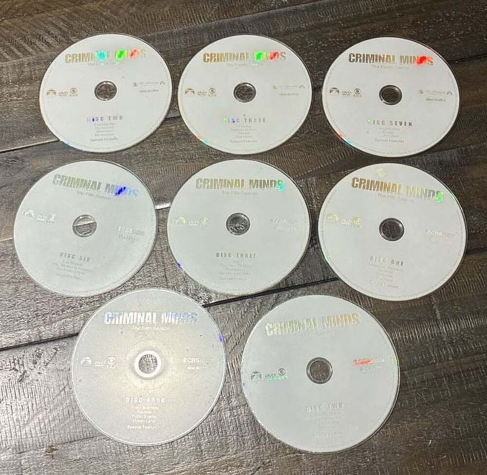Criminal Minds DVD Lot Assorted Discs Seasons 4 and 5 Poor Condition needs refin